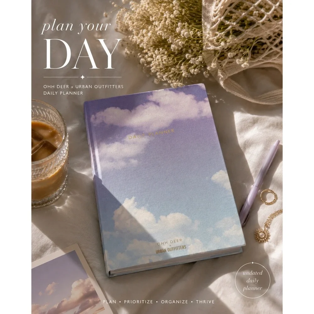 Ohh Deer x Urban Outfitters Daily Planner Cloud Sky Undated Y2K Dreamy Journal